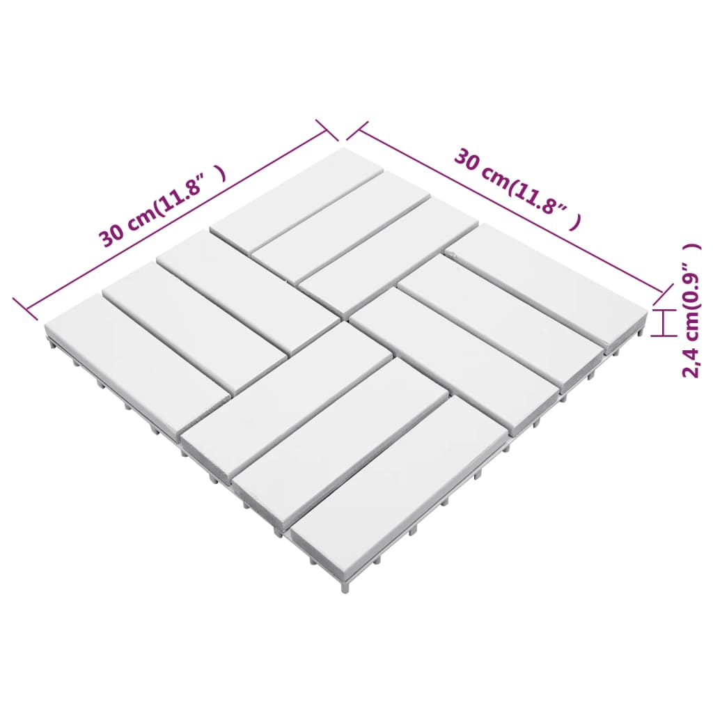 Terrastegels 30 st 30x30 cm massief acaciahout