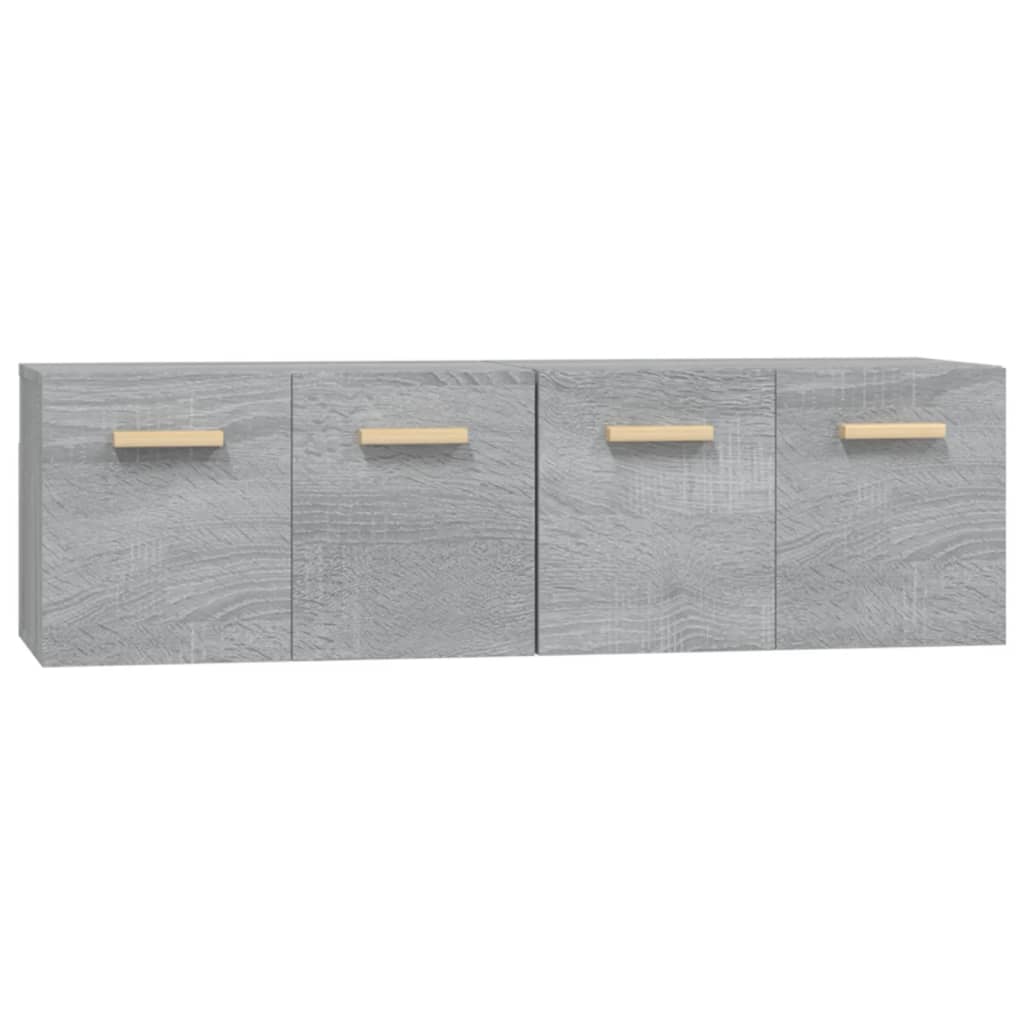 Wandkasten 2 st 80x35x36,5 cm bewerkt hout