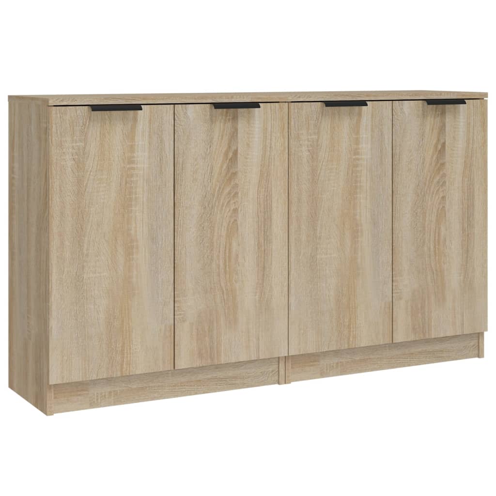 Buffets 2 pcs 60x30x70 cm en dérivé du bois couleur chêne