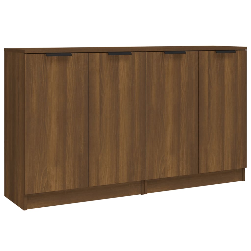 Buffets 2 pcs 60x30x70 cm en dérivé du bois couleur chêne