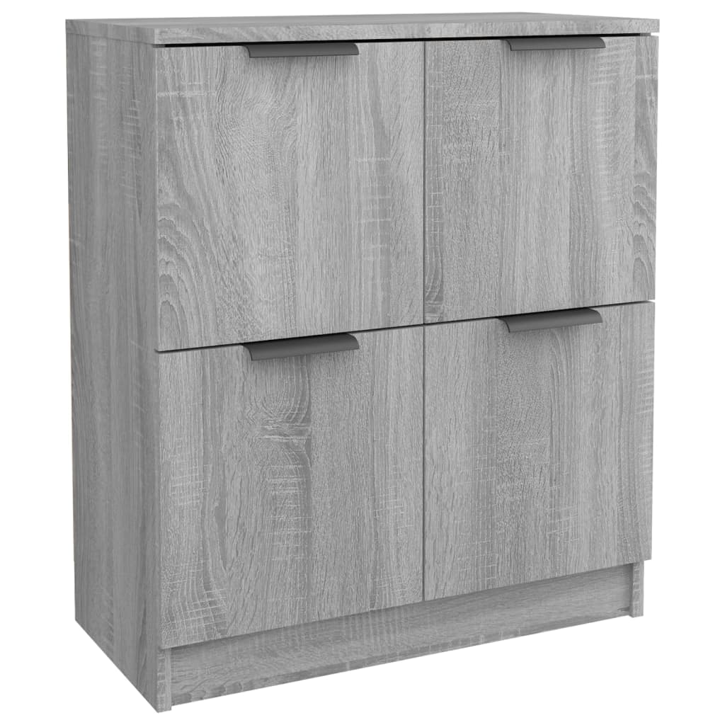 Dressoirs 2 st 60x30x70 cm bewerkt hout