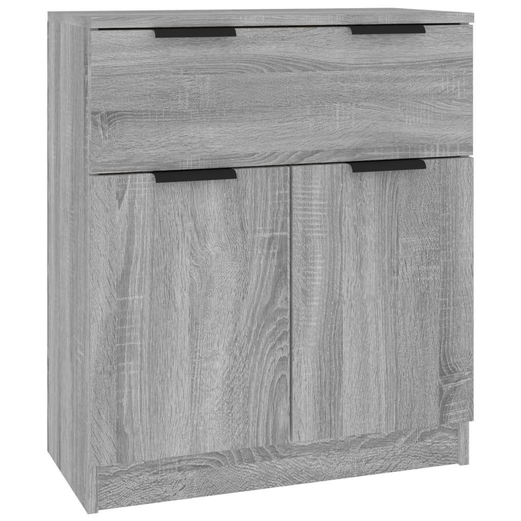 Buffets 3 pcs en bois ouvré couleur chêne