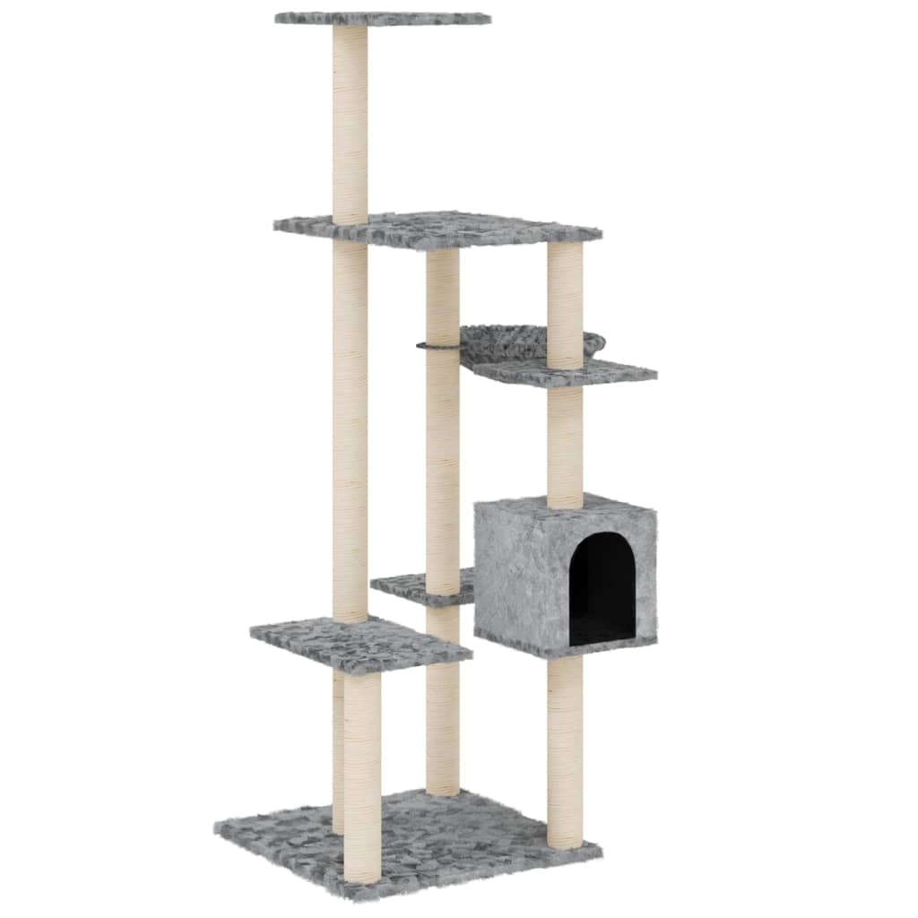 Meuble pour chat avec griffoirs en sisal 142 cm