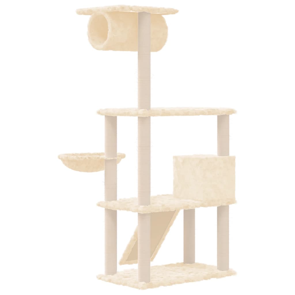 Meuble pour chat avec griffoirs en sisal 131 cm