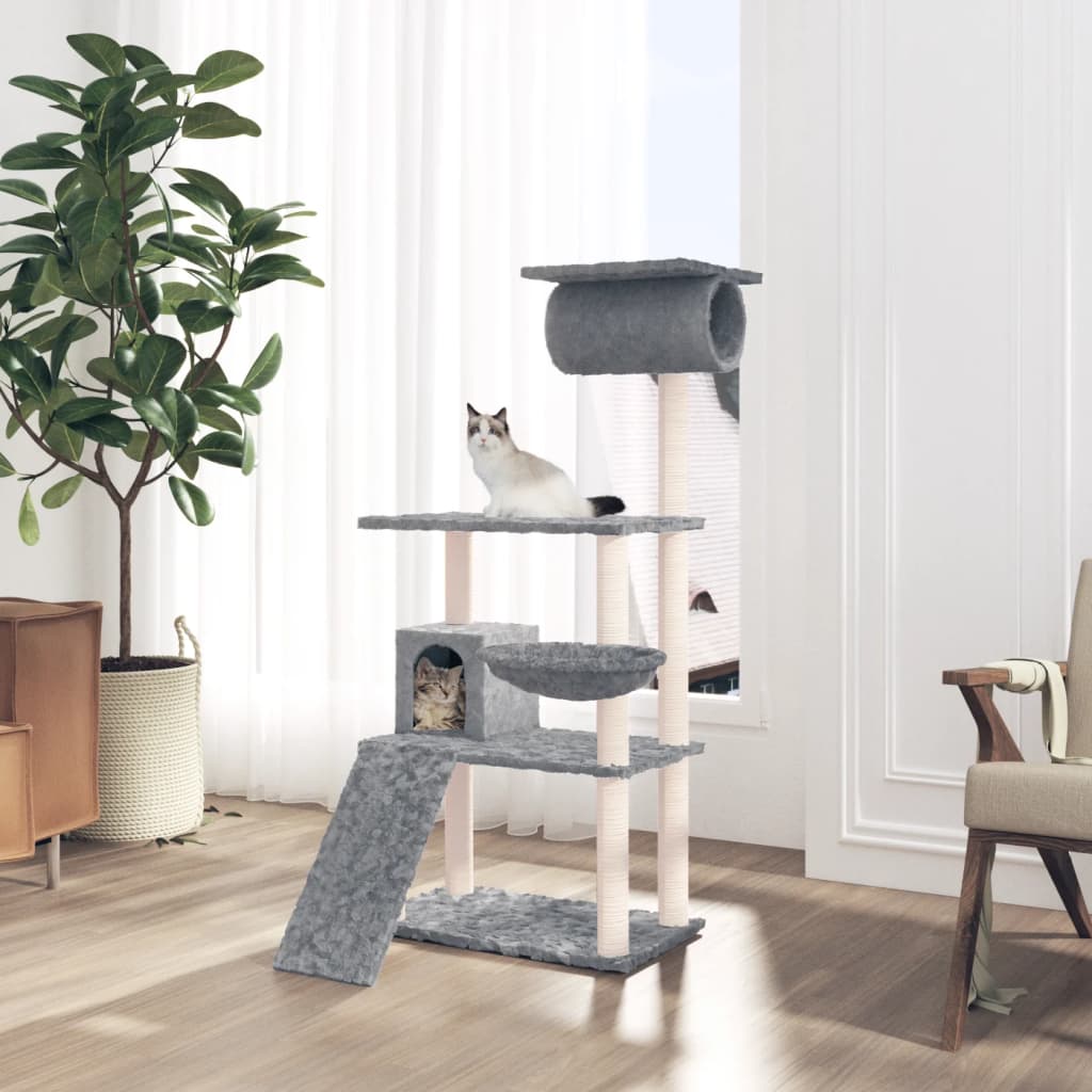 Meuble pour chat avec griffoirs en sisal 131 cm