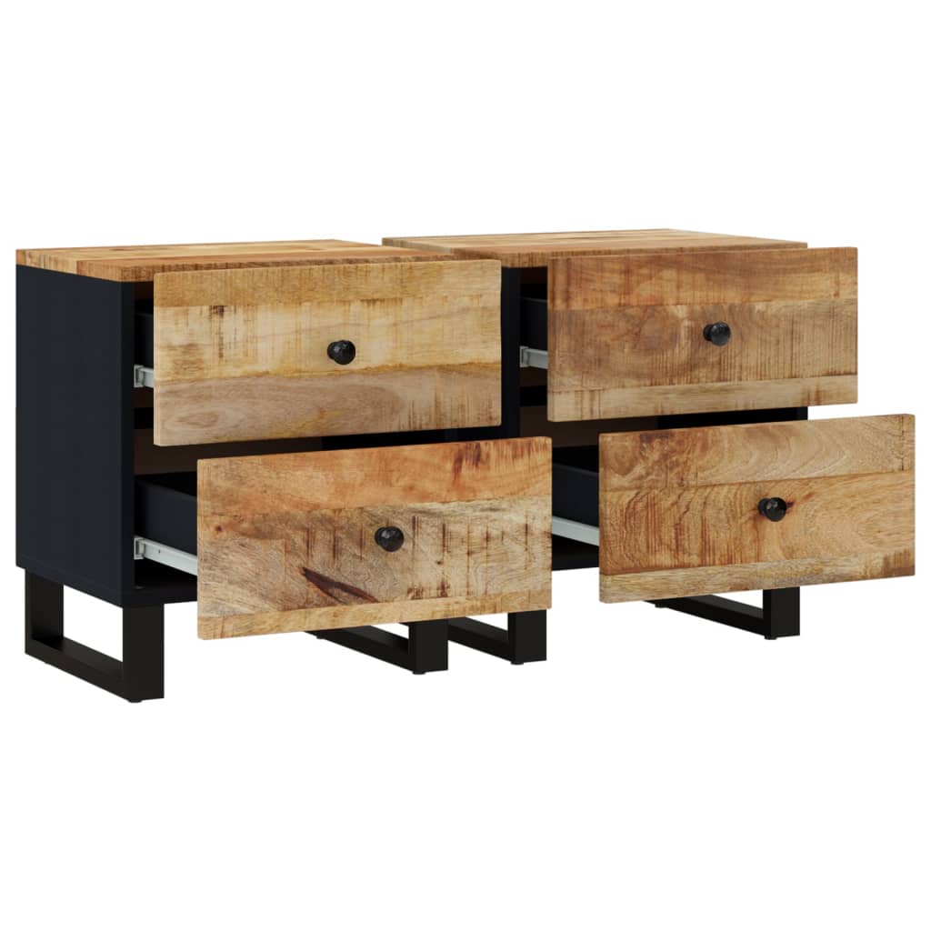 Tables de chevet 2 pcs 40x33x46 cm bois massif recyclé