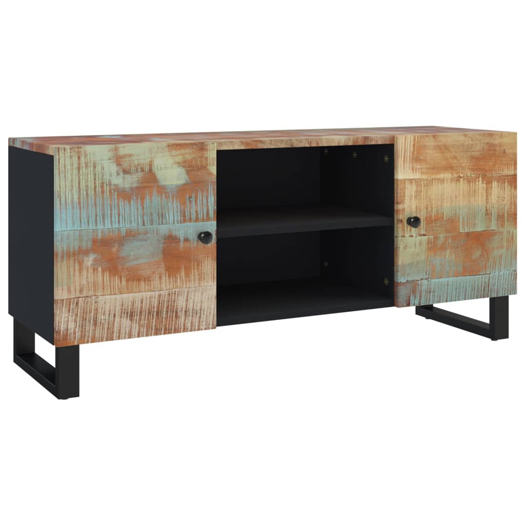 Tv-meubel 105x33x46 cm massief teruggewonnen hout