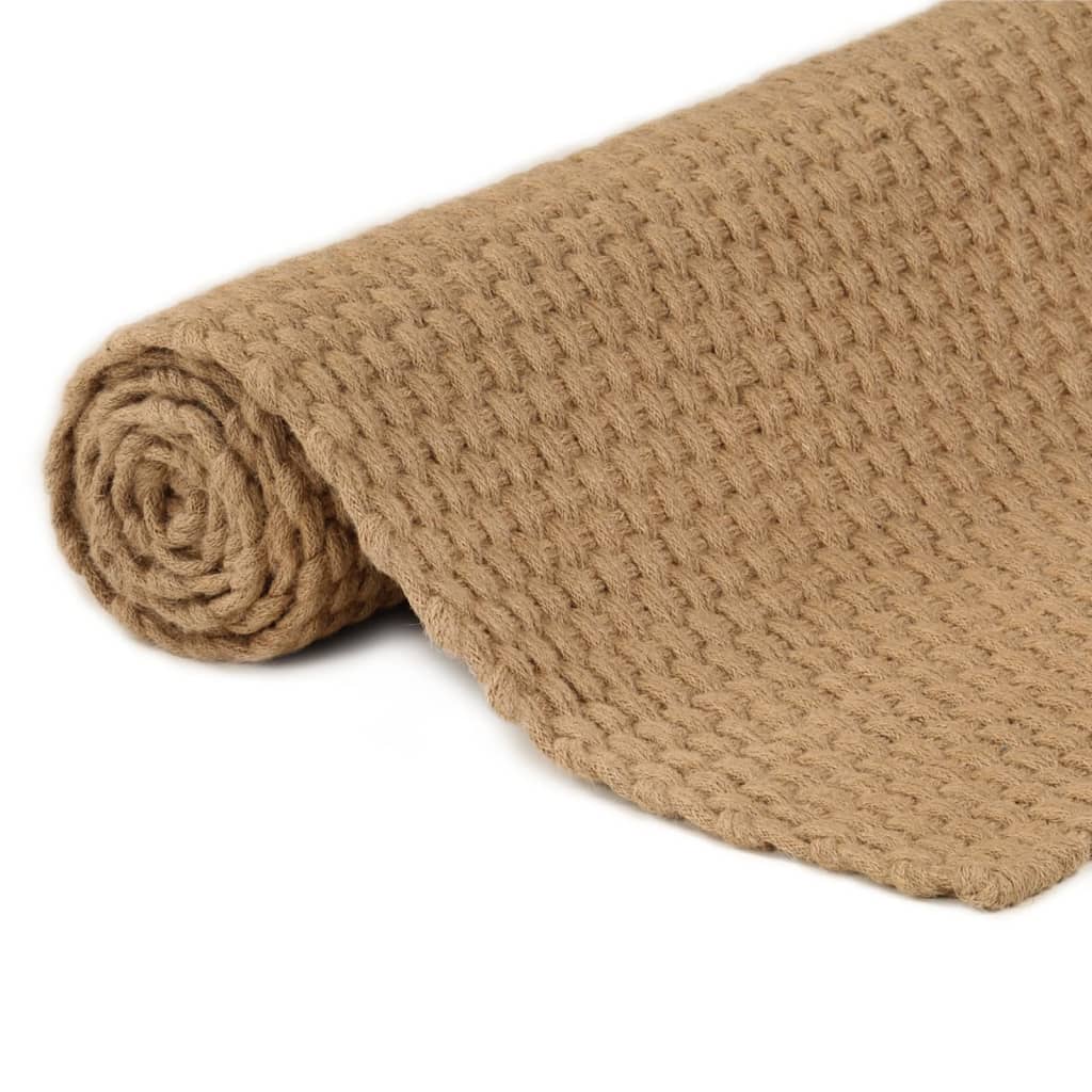 Tapis rectangulaire 80x160 cm jute naturel