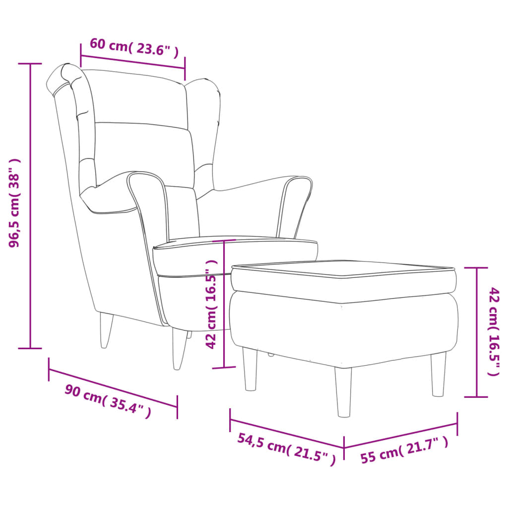 Fauteuil fluweel