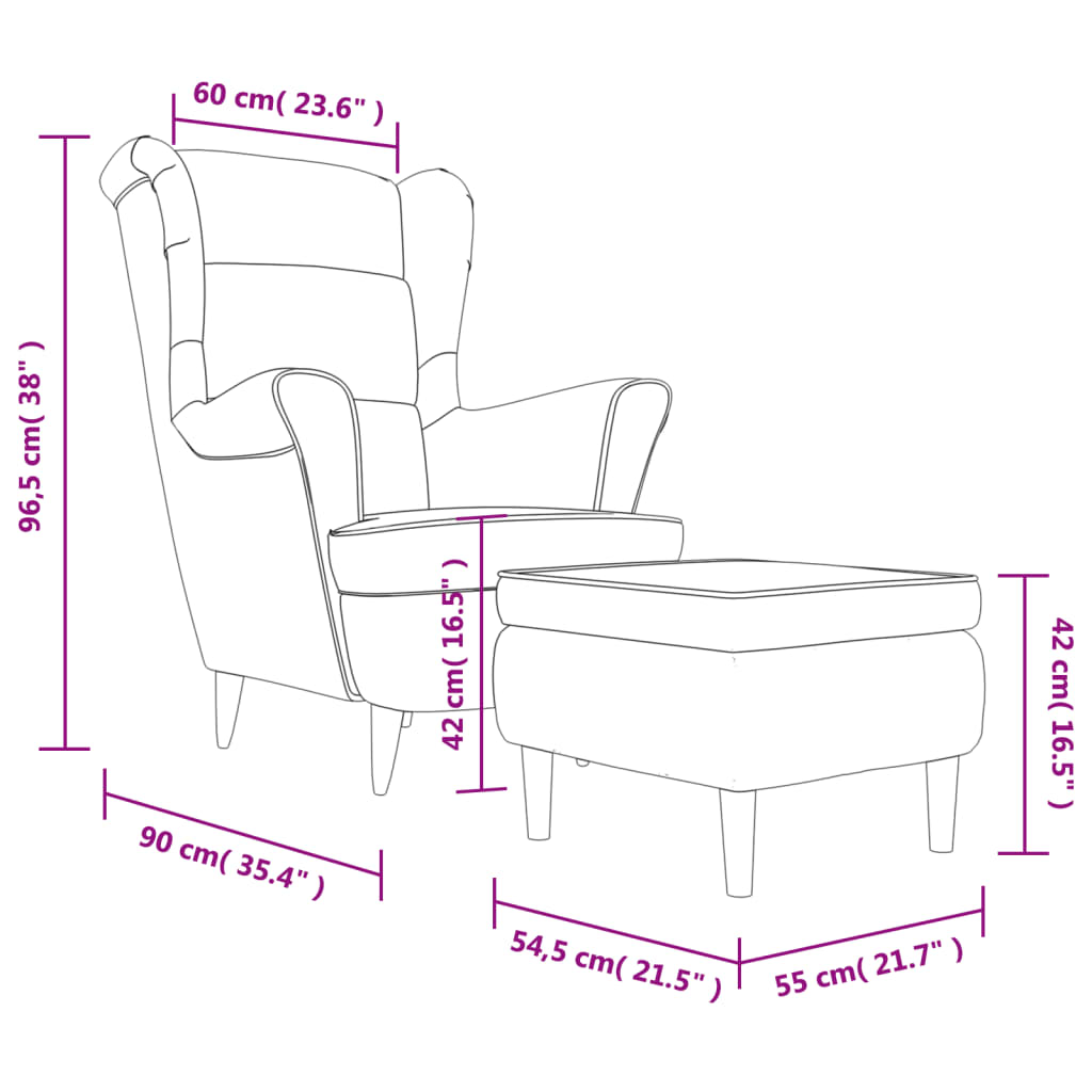 Fauteuil fluweel