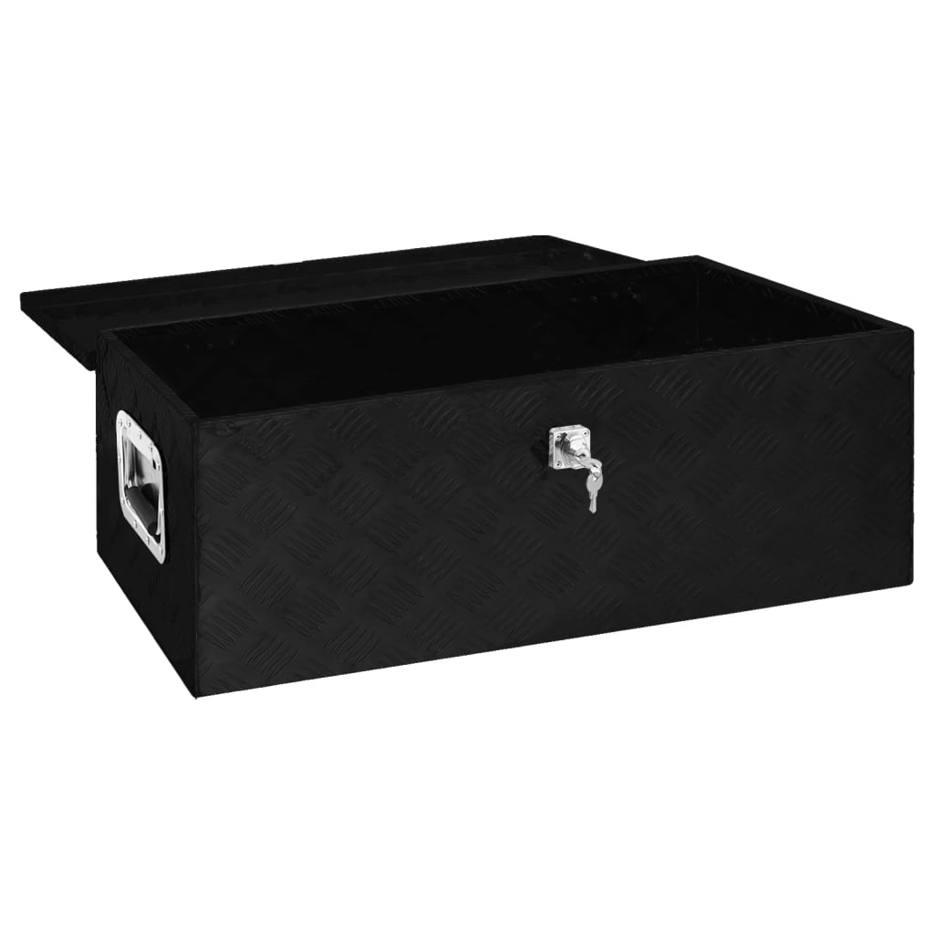 Opbergbox 50x15x20,5 cm aluminium