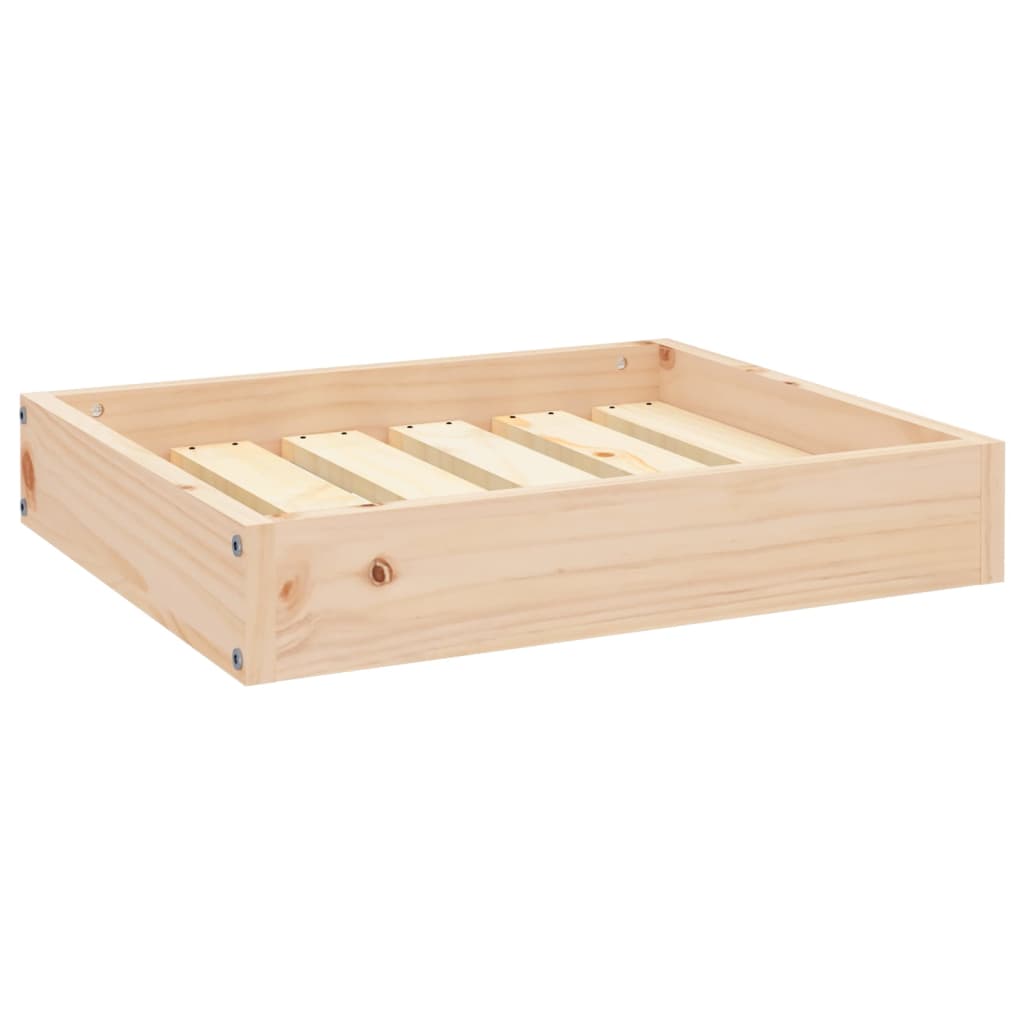 Lit pour chien 51,5x44x9 cm en bois de pin massif