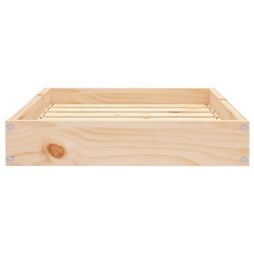 Lit pour chien 61,5x49x9 cm en bois de pin massif