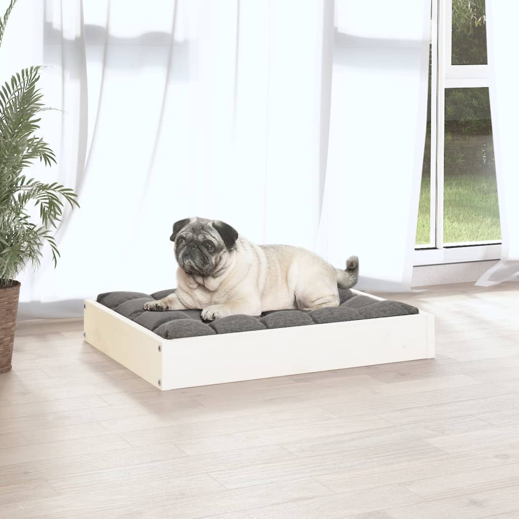 Lit pour chien 61,5x49x9 cm en bois de pin massif