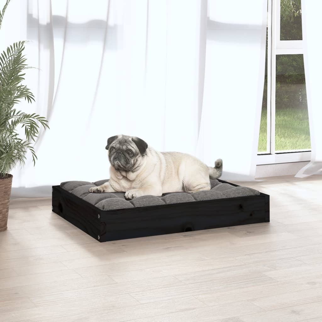 Lit pour chien 61,5x49x9 cm en bois de pin massif