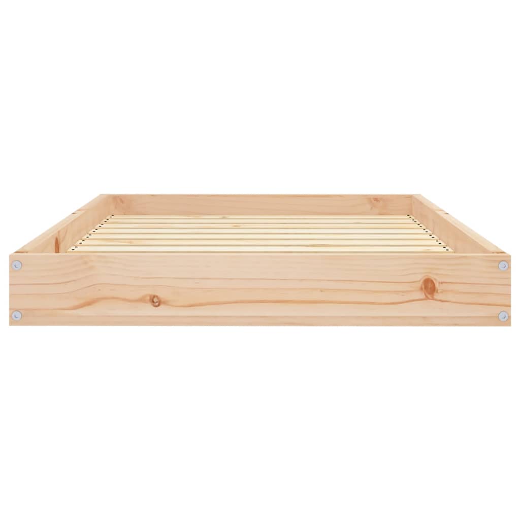 Lit pour chien 91,5x64x9 cm en bois de pin massif