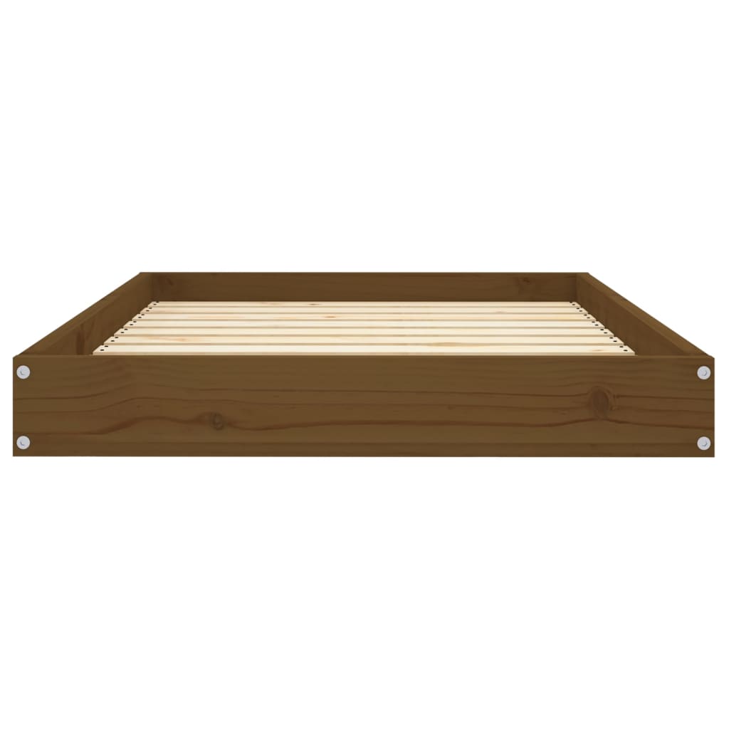 Lit pour chien 91,5x64x9 cm en bois de pin massif