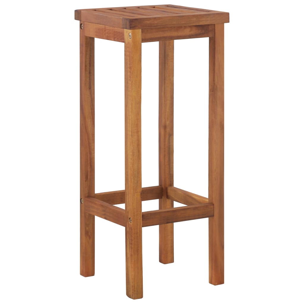 Tabourets de bar 8 pcs en bois d'acacia massif