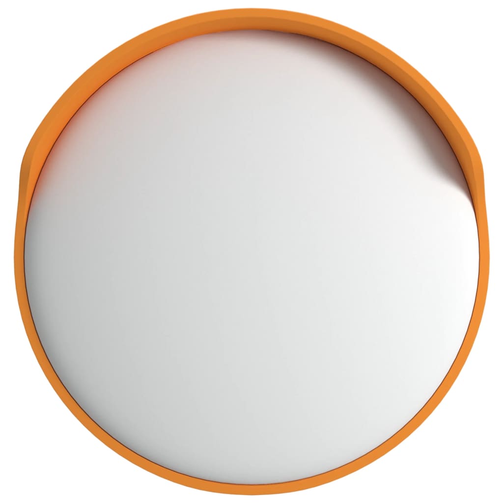 Verkeersspiegel voor buiten convex Ø30 cm polycarbonaat oranje