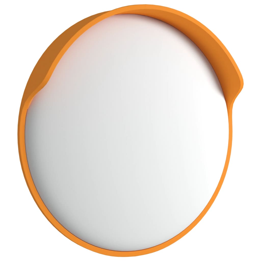 Verkeersspiegel voor buiten convex Ø30 cm polycarbonaat oranje