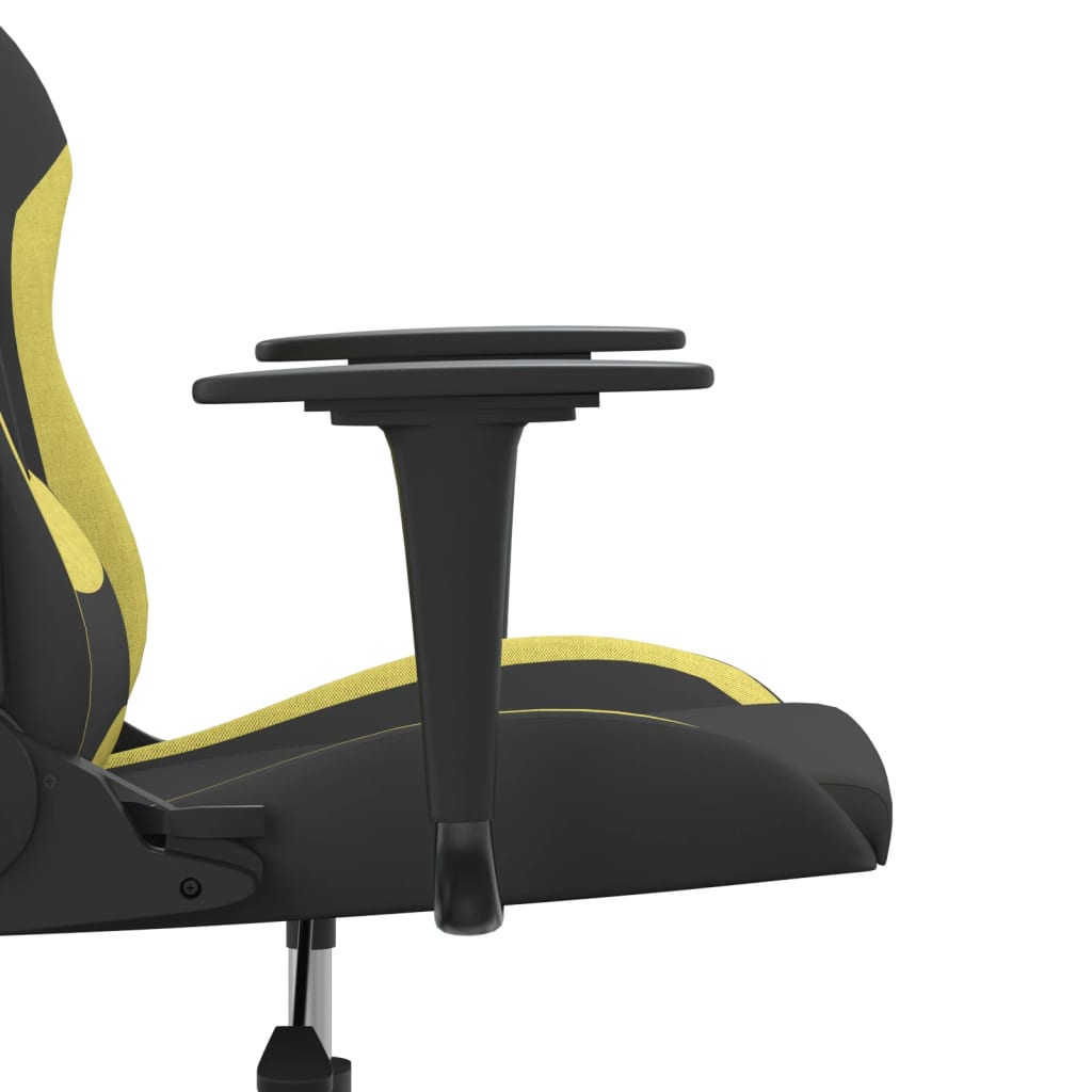 Fauteuil gamer massant tissu noir et