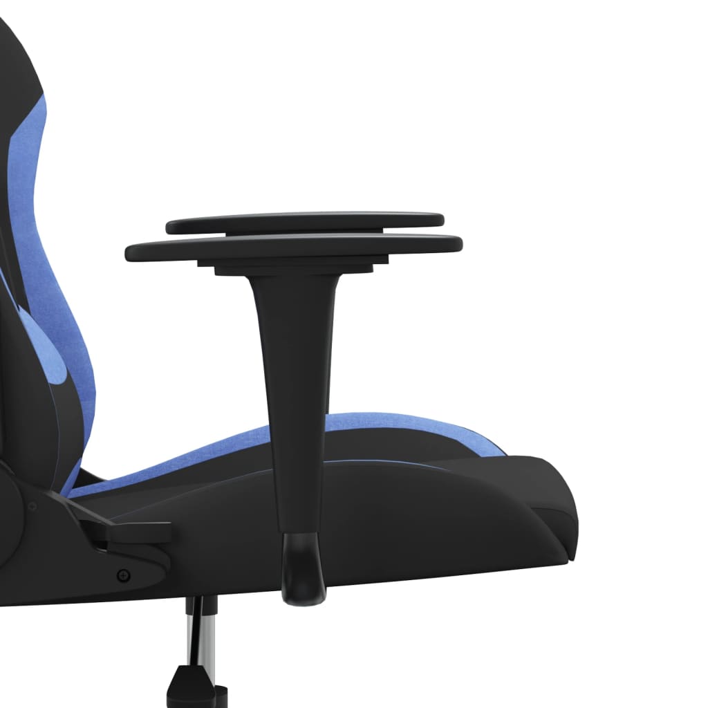 Fauteuil gamer massant tissu noir et