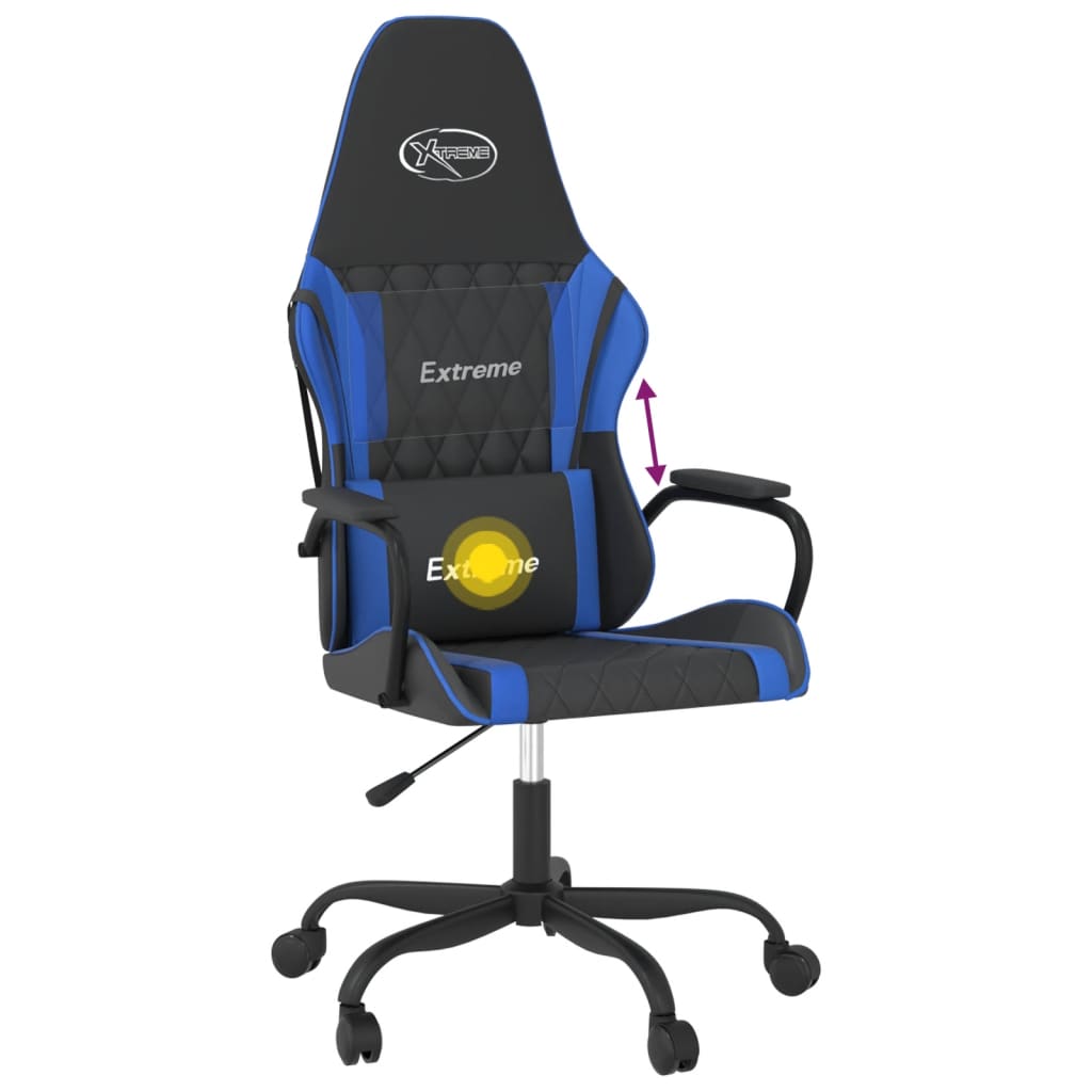 Fauteuil gamer massant simili cuir