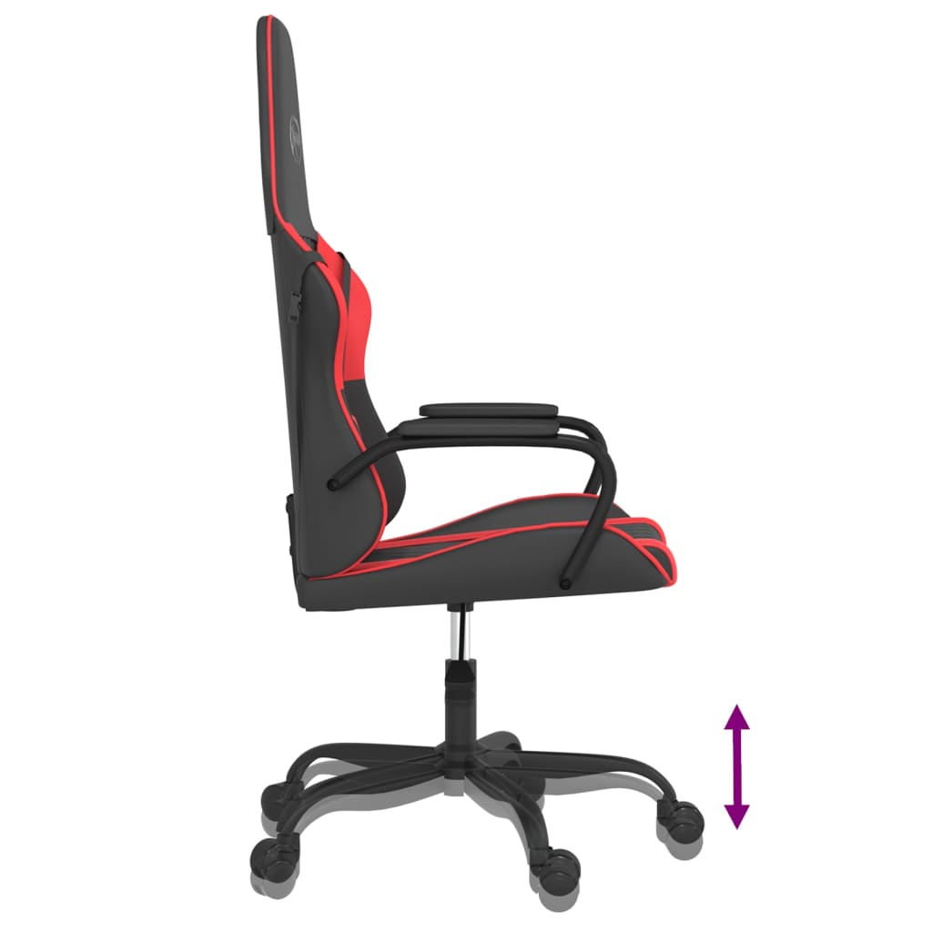 Fauteuil gamer massant simili cuir