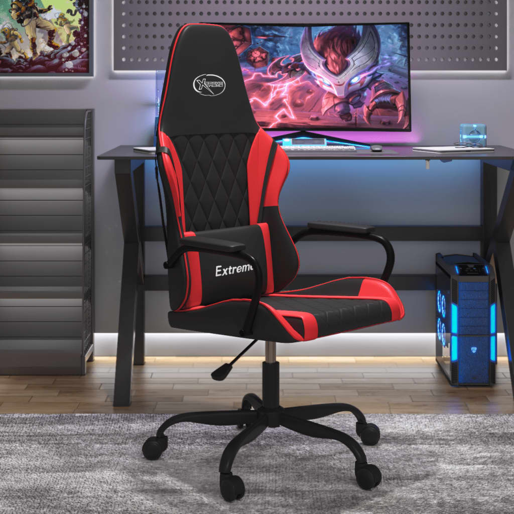 Fauteuil gamer massant simili cuir