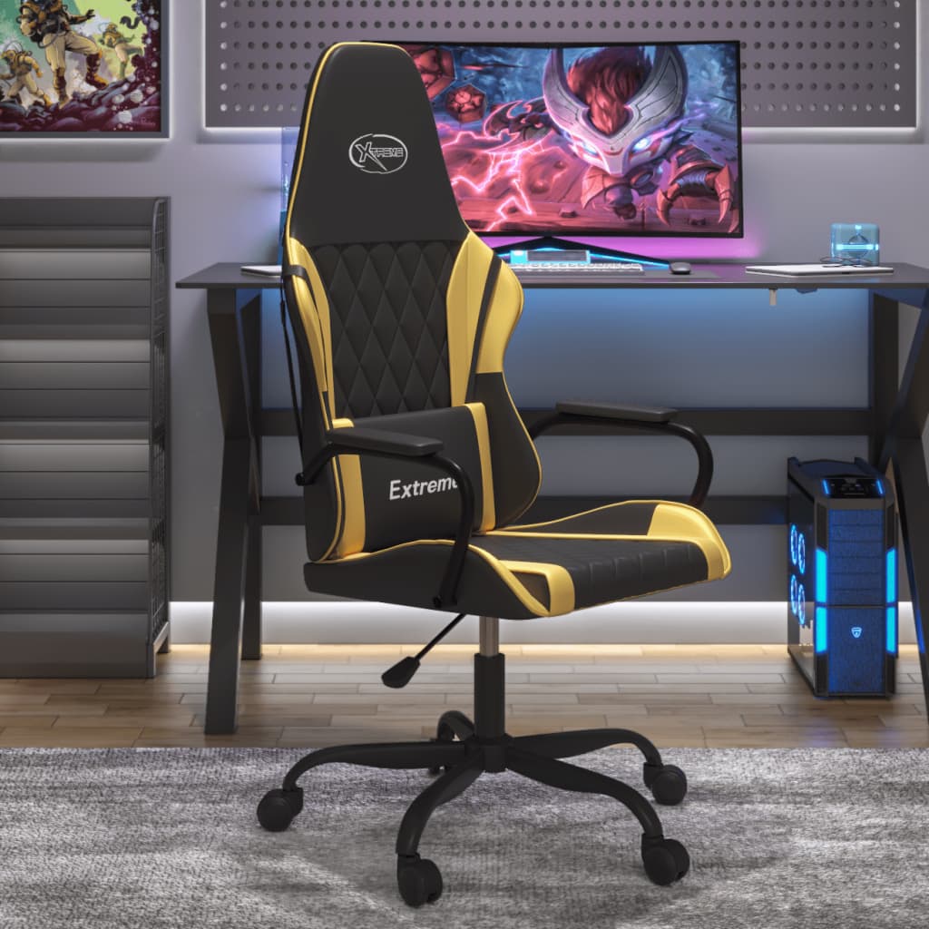 Fauteuil gamer massant simili cuir