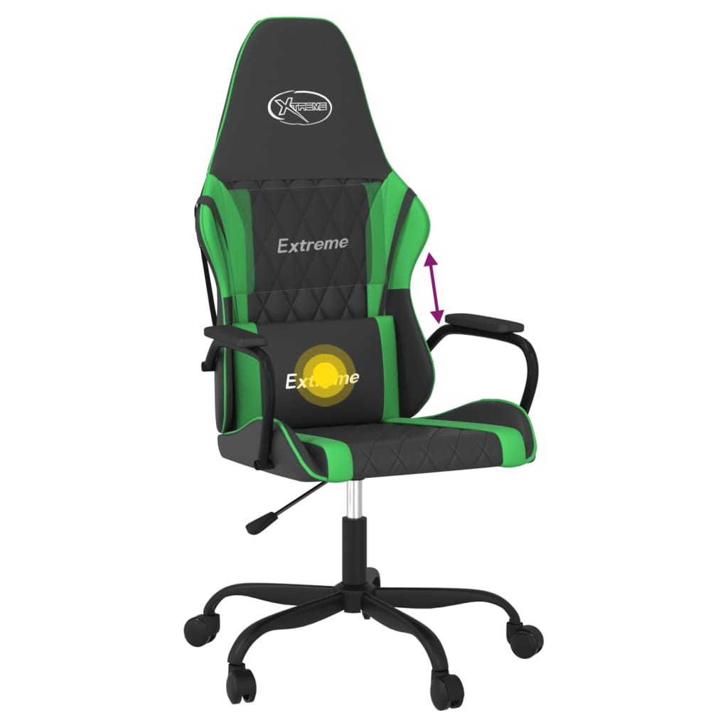 Fauteuil gamer massant simili cuir