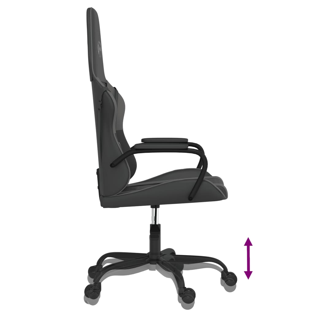 Fauteuil gamer massant simili cuir