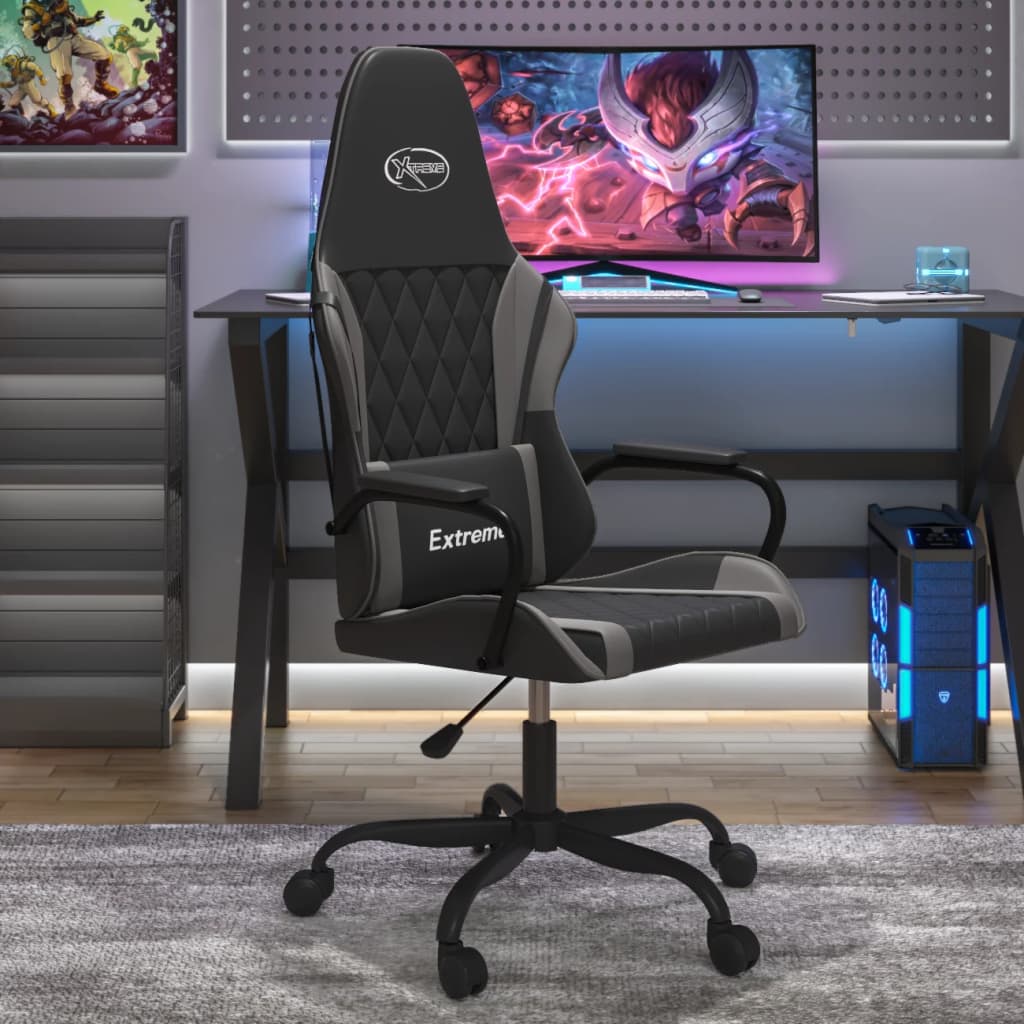 Fauteuil gamer massant simili cuir