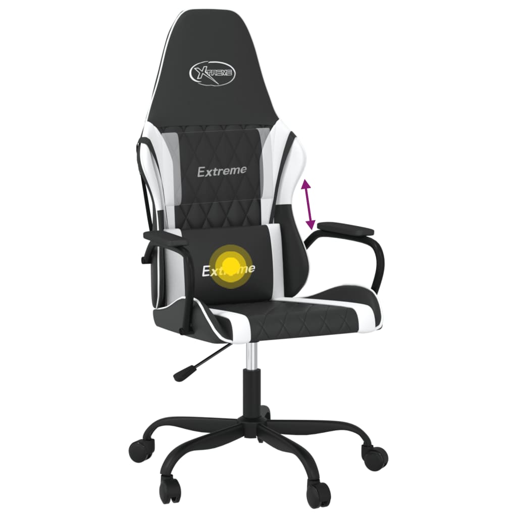 Fauteuil gamer massant simili cuir