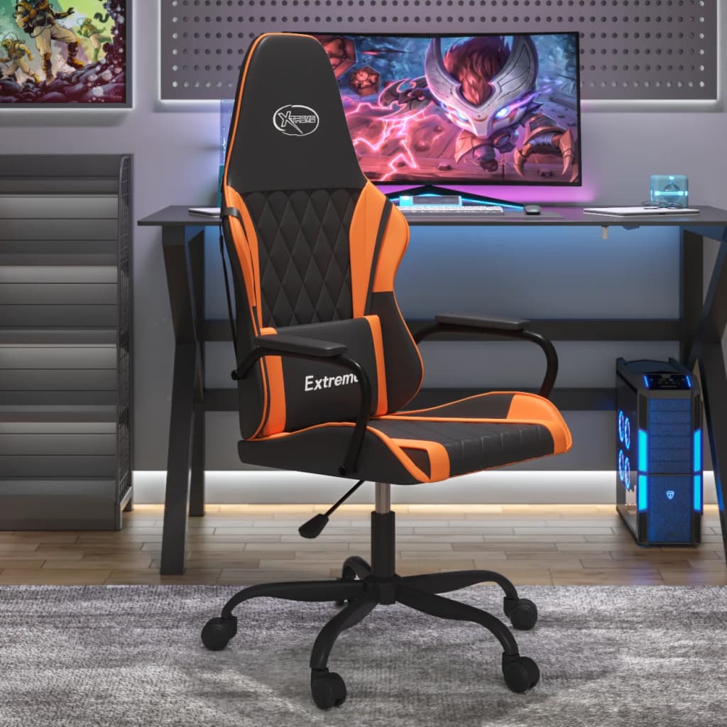 Fauteuil gamer massant simili cuir