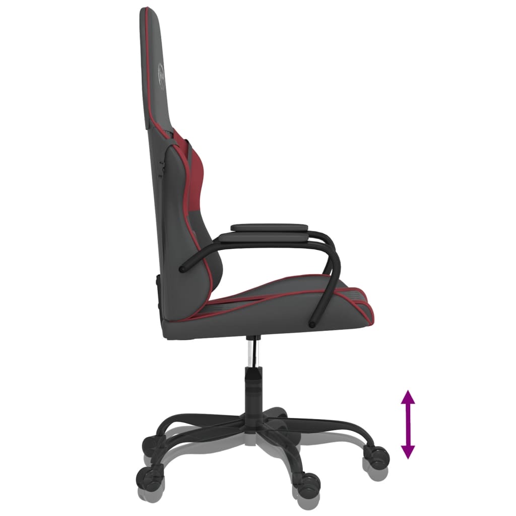 Fauteuil gamer massant simili cuir