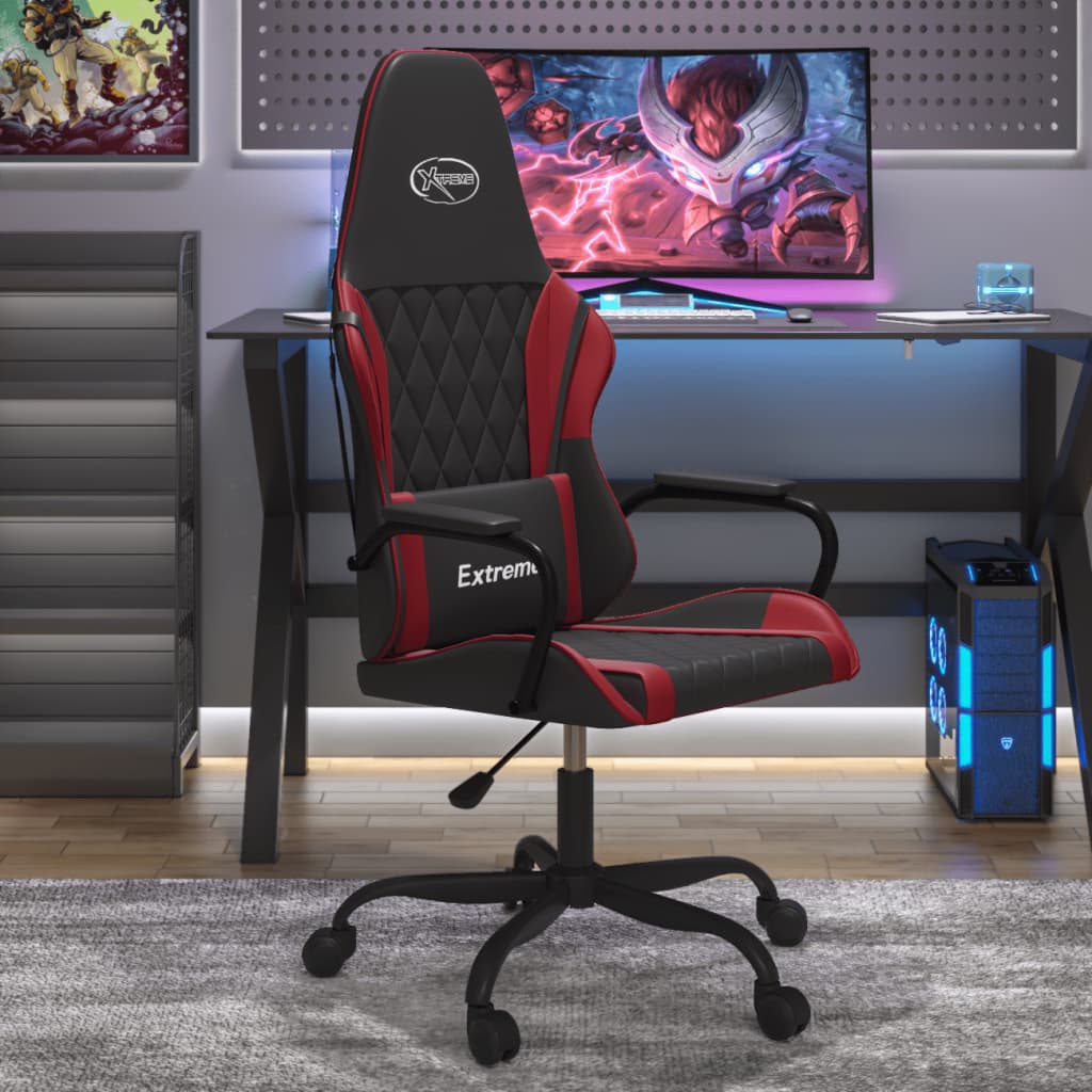 Fauteuil gamer massant simili cuir