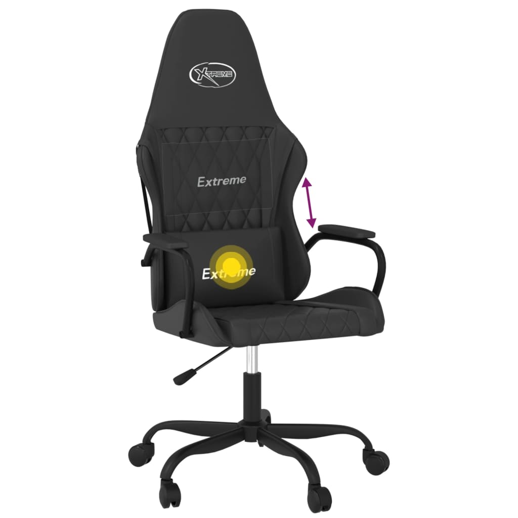 Fauteuil gamer massant simili cuir