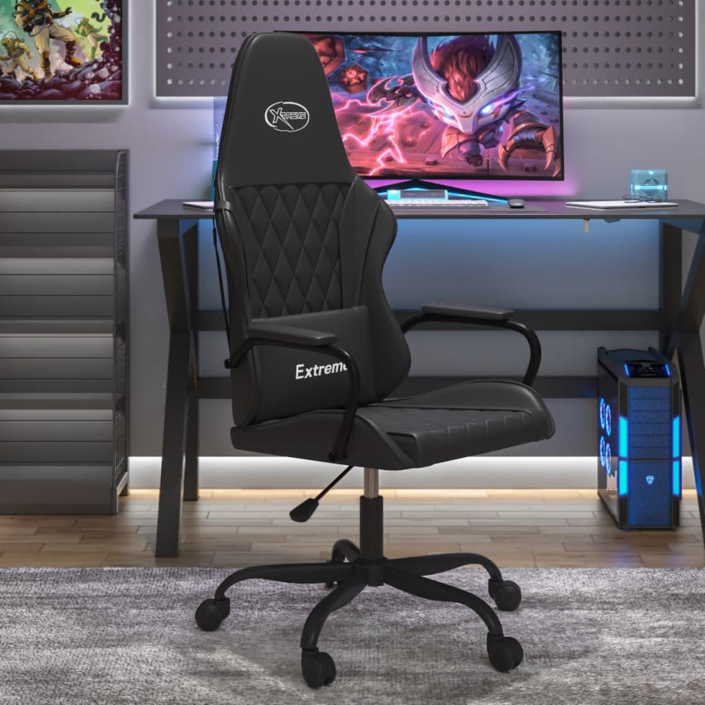 Fauteuil gamer massant simili cuir