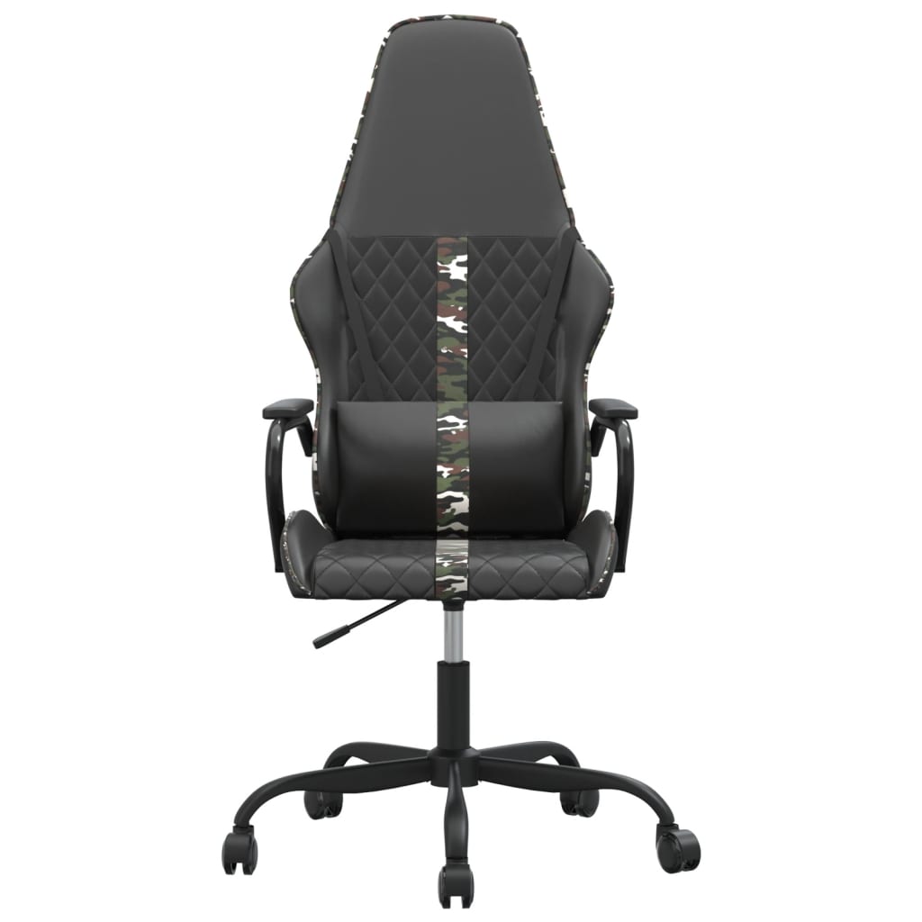 Fauteuil gamer massant simili cuir noir et doré