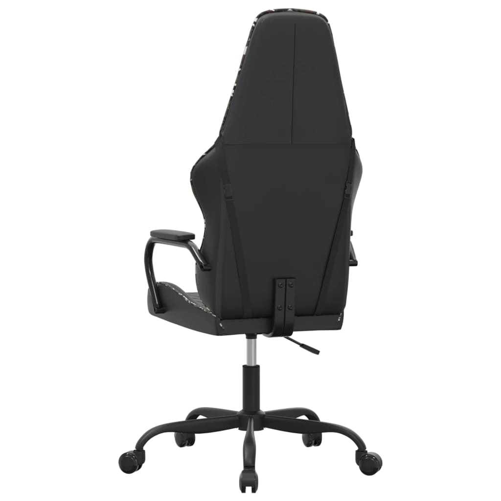 Fauteuil gamer massant simili cuir noir et doré