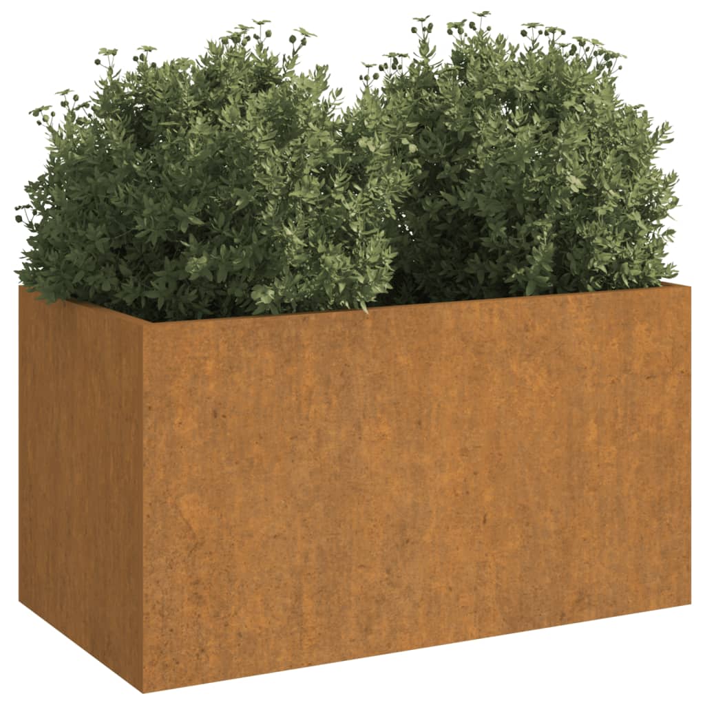 Plantenbak 42x38x75 cm cortenstaal