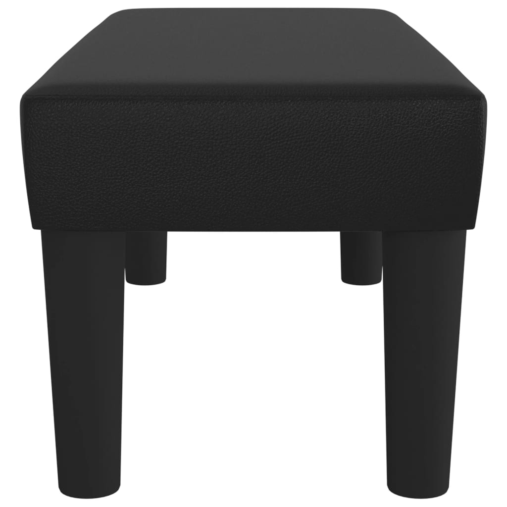 Banc 70x30x30 cm cuir artificiel noir