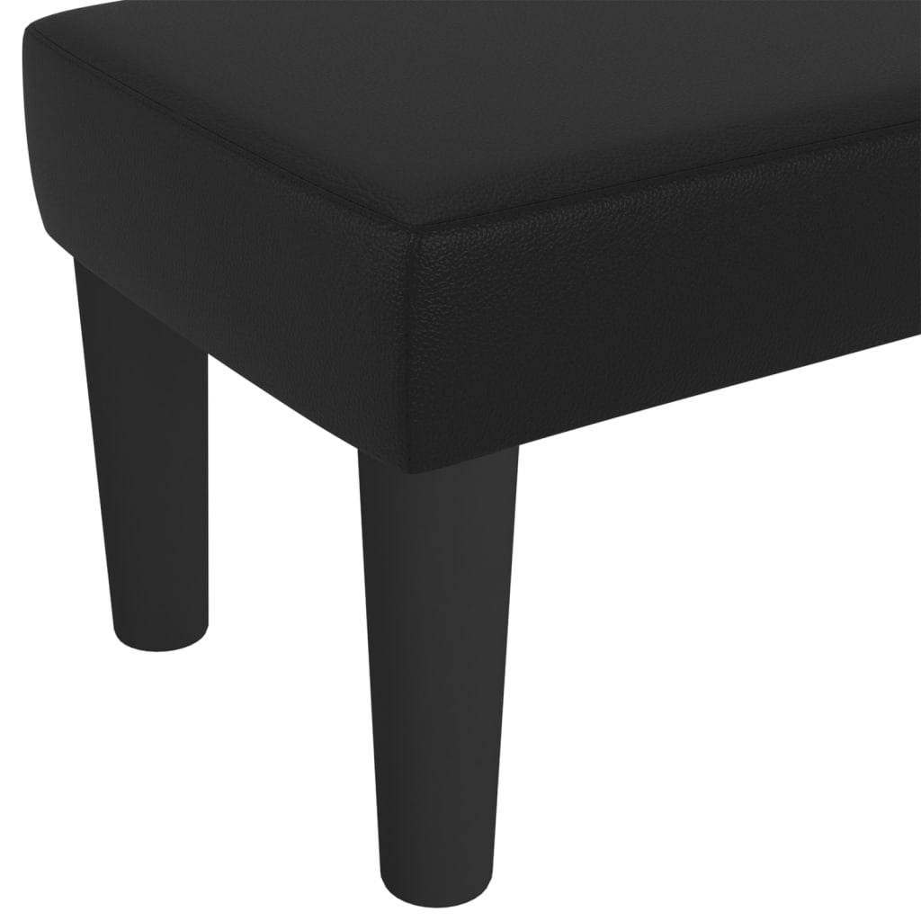 Banc 70x30x30 cm cuir artificiel noir