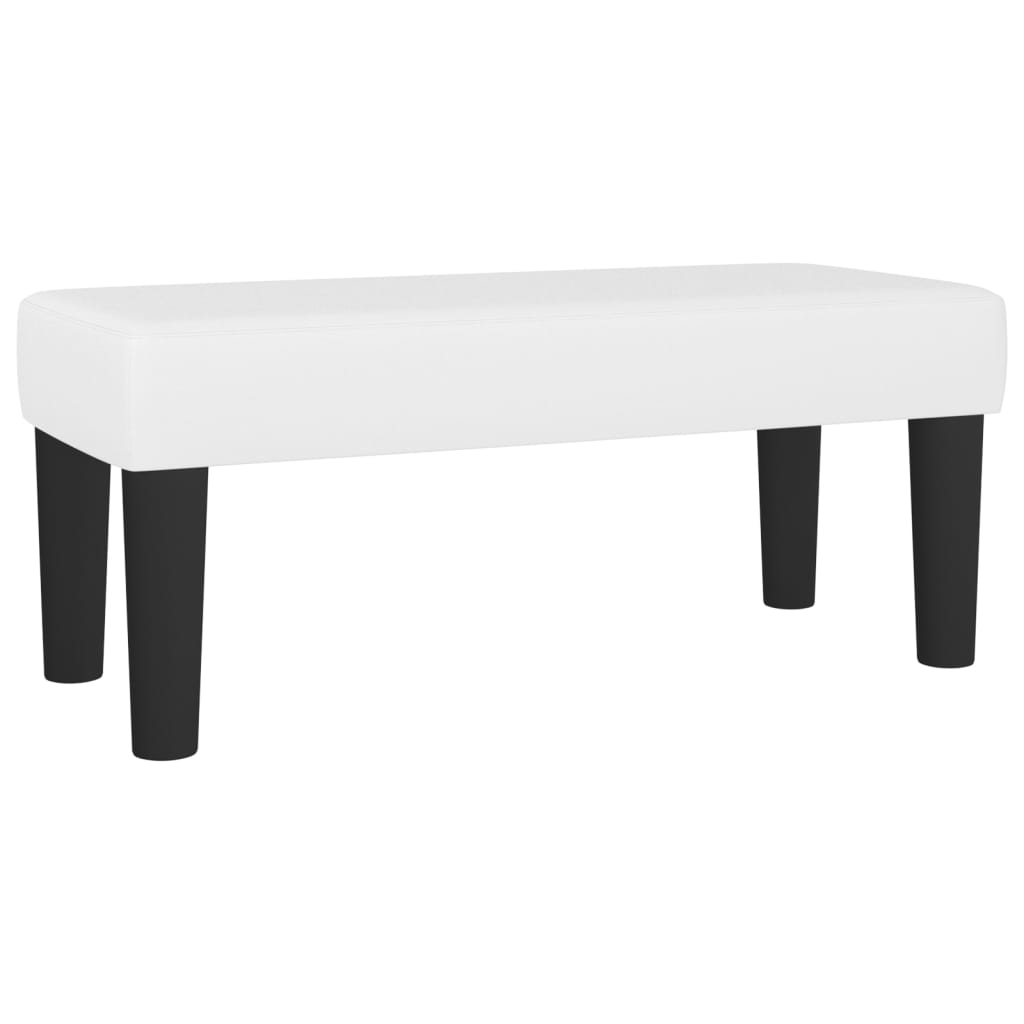 Banc 70x30x30 cm cuir artificiel noir