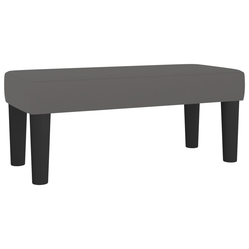 Banc 70x30x30 cm cuir artificiel noir