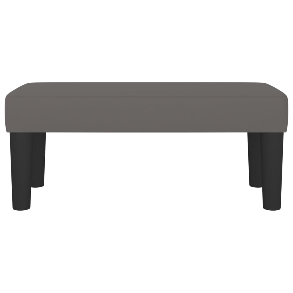 Banc 70x30x30 cm cuir artificiel noir