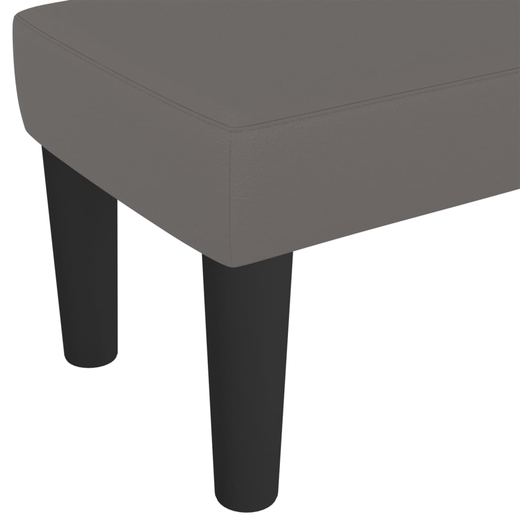 Banc 70x30x30 cm cuir artificiel noir