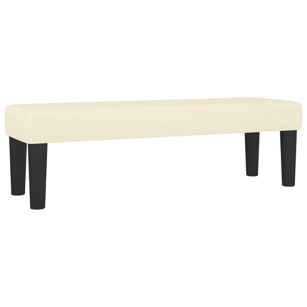 Banc 70x30x30 cm cuir artificiel noir