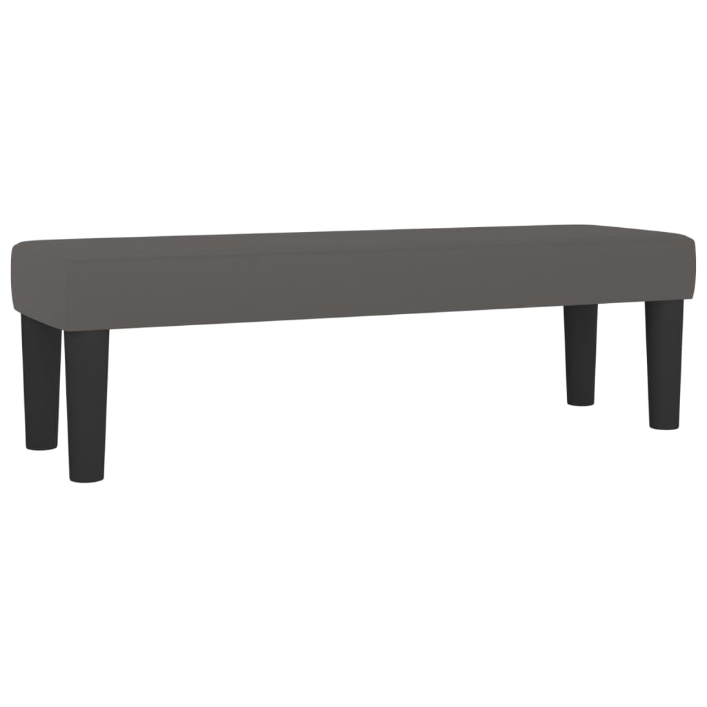 Banc 70x30x30 cm cuir artificiel noir